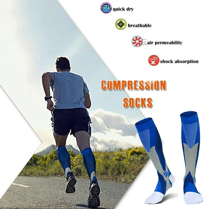Compression Socks for Varicose Veins - Diabetic Support Sports  Hiking Gift for Men - ZOOMNSTORE