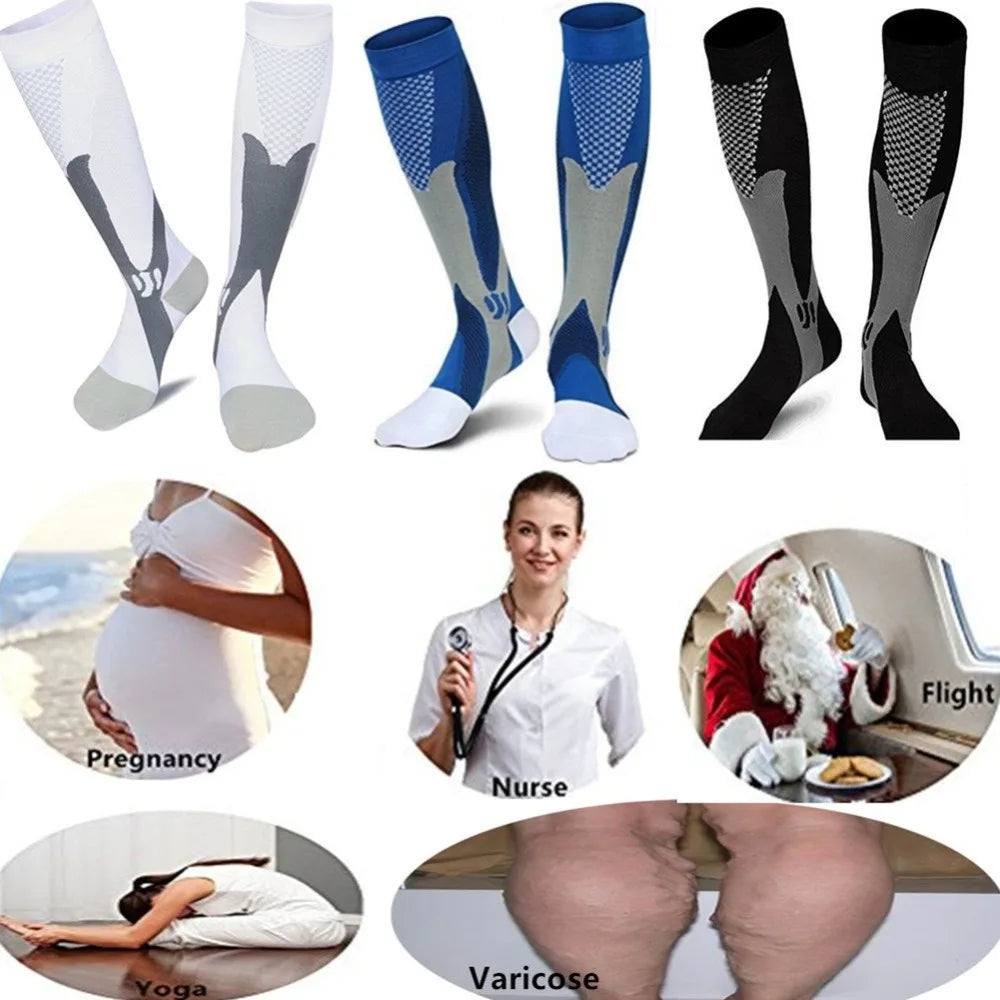 Compression Socks for Varicose Veins - Diabetic Support Sports  Hiking Gift for Men - ZOOMNSTORE