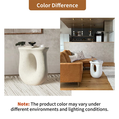 177 Pedestal Table Stand - Handcast Polyresin Cabin Decor EndSidePlant Table - ZOOMNSTORE