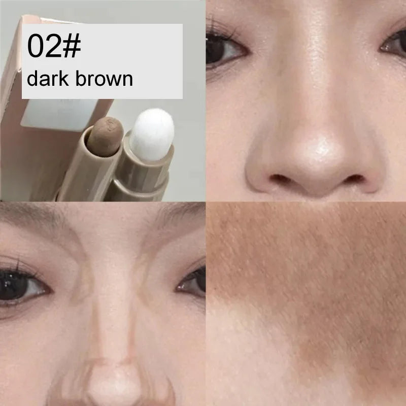 Contouring Pen Double-Ended Makeup Tool – Waterproof Cream Stick to Brighten Dull Skin - ZOOMNSTORE
