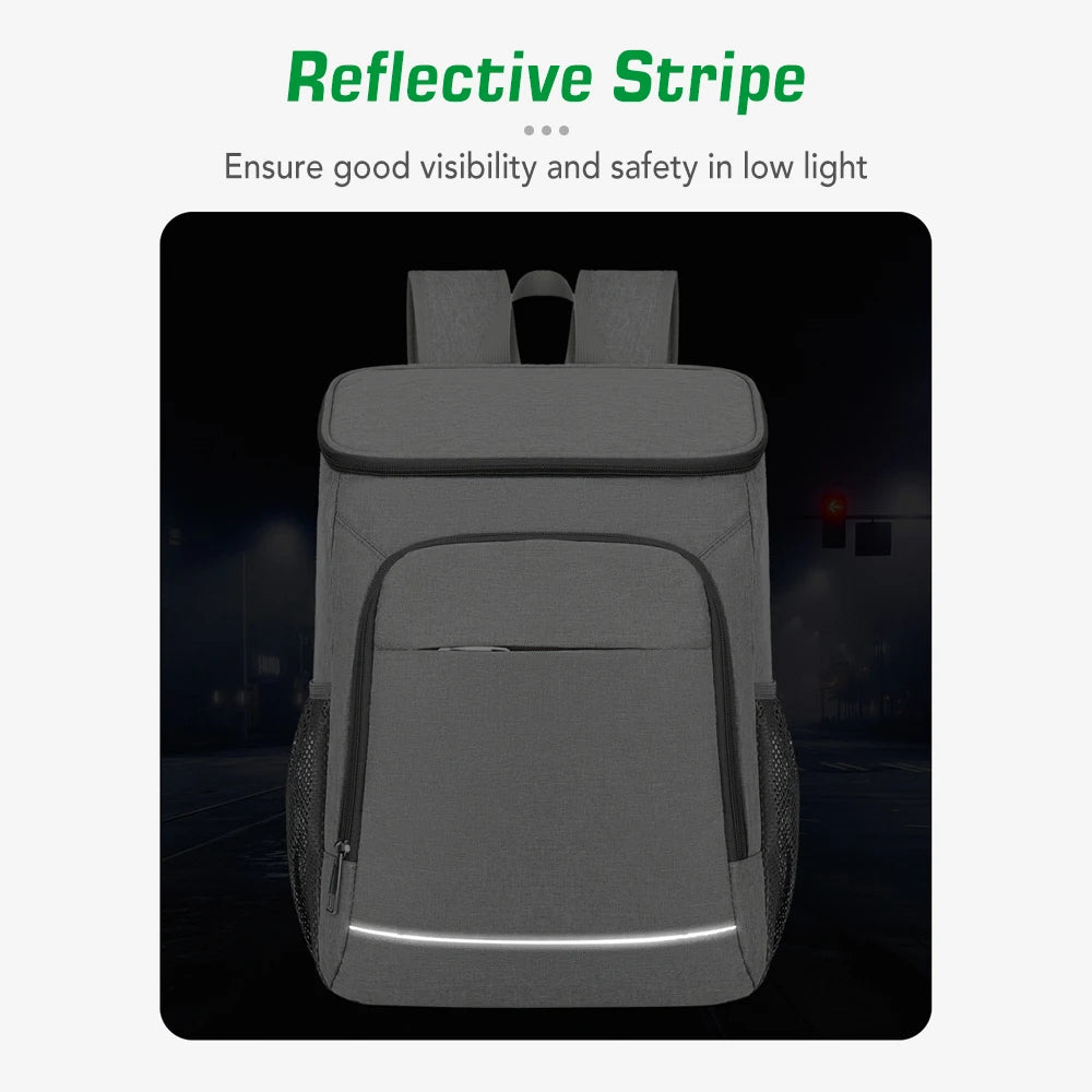 30L Insulated Cooler Backpack - Leakproof Lunch Bag for Camping Hiking Picnics Beach - ZOOMNSTORE