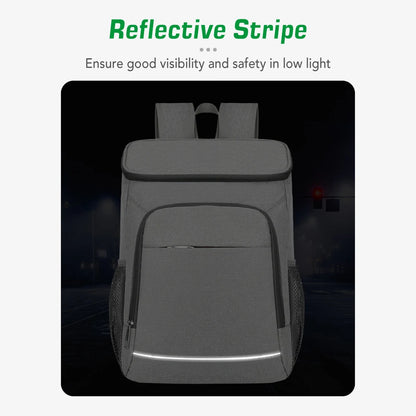 30L Insulated Cooler Backpack - Leakproof Lunch Bag for Camping Hiking Picnics Beach - ZOOMNSTORE