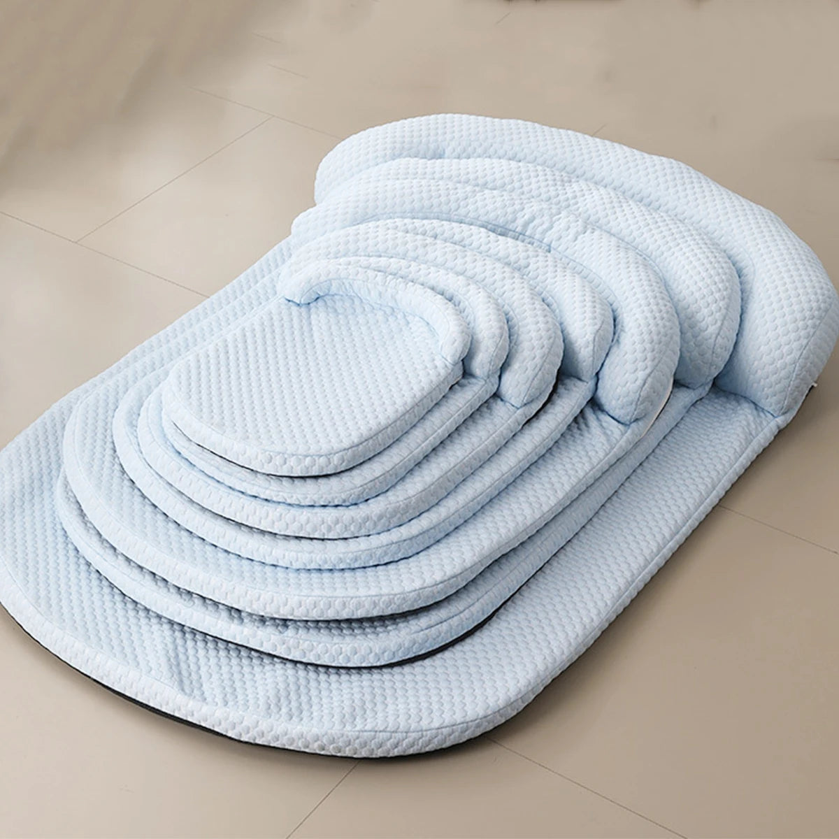 Cooling Dog Bed – Large Breathable Pet Mattress with Ice Silk Fabric & 3D Sponge Cushion - ZOOMNSTORE