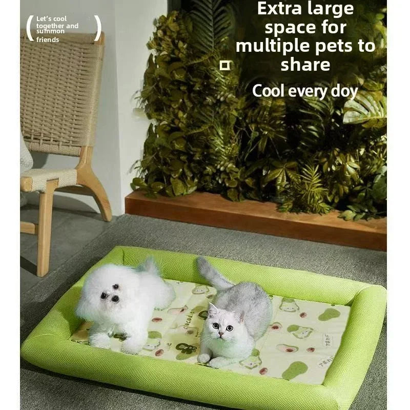 Cooling Dog Bed Mat - Summer Pet Accessory for Small to Medium Breeds - ZOOMNSTORE