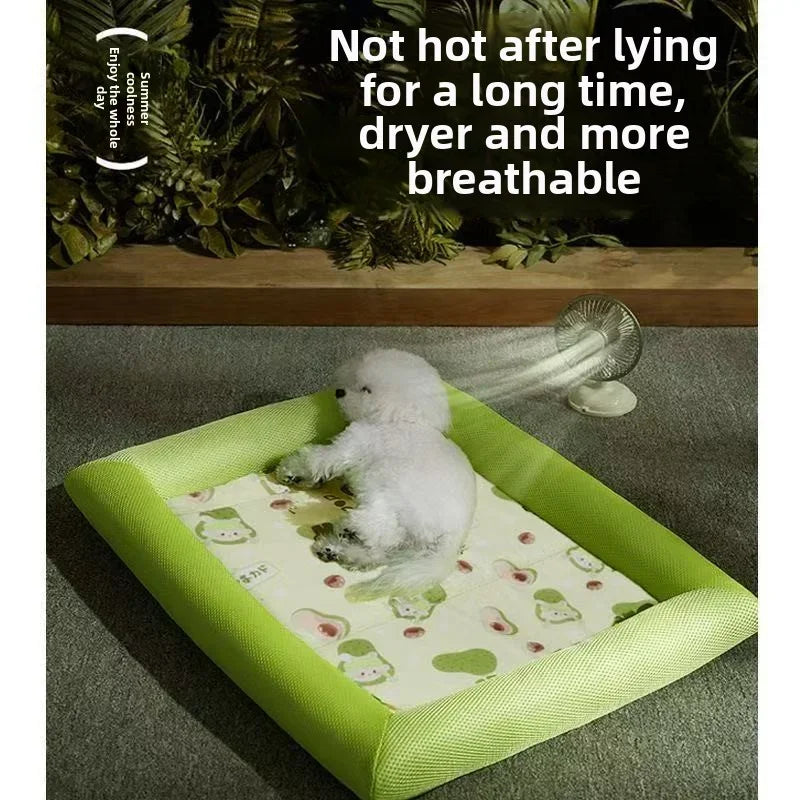 Cooling Dog Bed Mat - Summer Pet Accessory for Small to Medium Breeds - ZOOMNSTORE