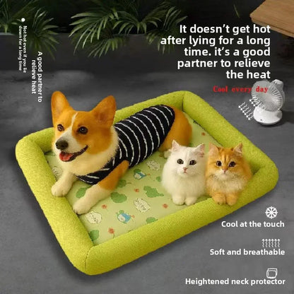 Cooling Dog Bed Mat - Summer Pet Accessory for Small to Medium Breeds - ZOOMNSTORE