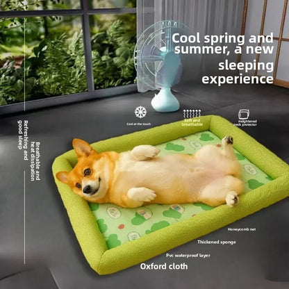 Cooling Dog Bed Mat - Summer Pet Accessory for Small to Medium Breeds - ZOOMNSTORE