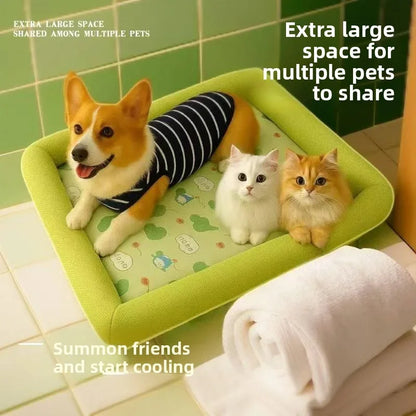 Cooling Dog Bed Mat - Summer Pet Accessory for Small to Medium Breeds - ZOOMNSTORE