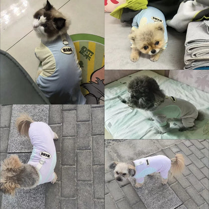 Cooling Dog Jumpsuit - Breathable Ice Silk Summer Vest for Small Dogs - ZOOMNSTORE