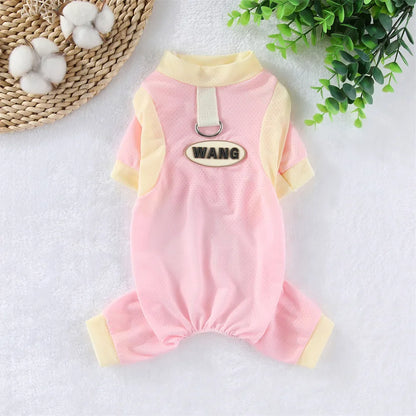 Cooling Dog Jumpsuit - Breathable Ice Silk Summer Vest for Small Dogs - ZOOMNSTORE