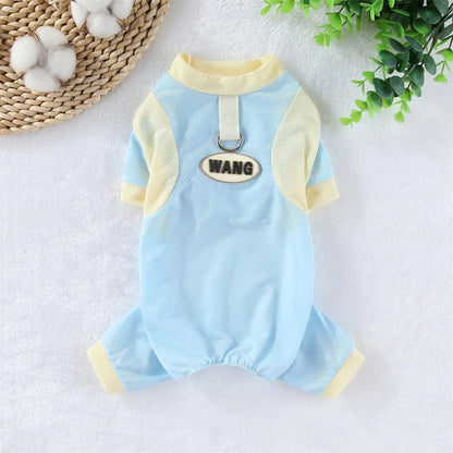 Cooling Dog Jumpsuit - Breathable Ice Silk Summer Vest for Small Dogs - ZOOMNSTORE
