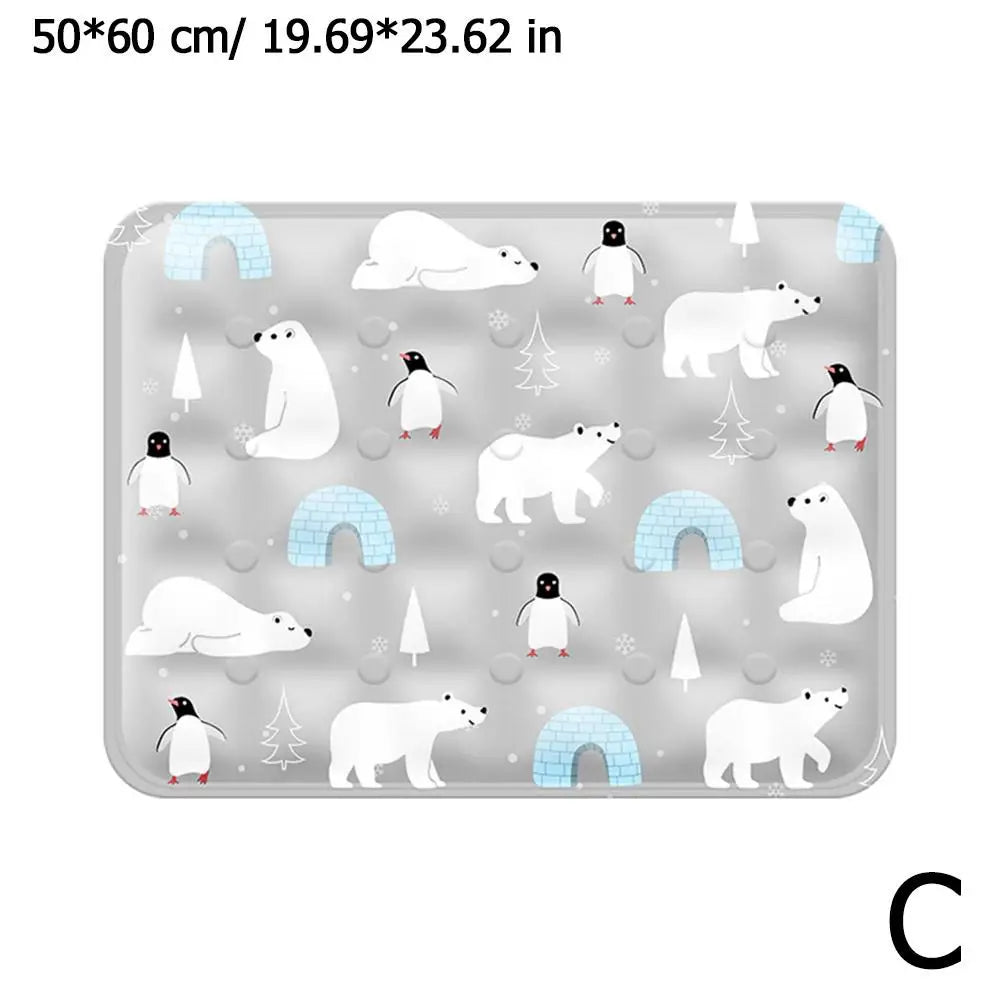 Cooling Dog Mat - Washable Summer Pet Bed for Small to Large Dogs and Cats - ZOOMNSTORE