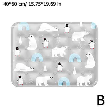 Cooling Dog Mat - Washable Summer Pet Bed for Small to Large Dogs and Cats - ZOOMNSTORE