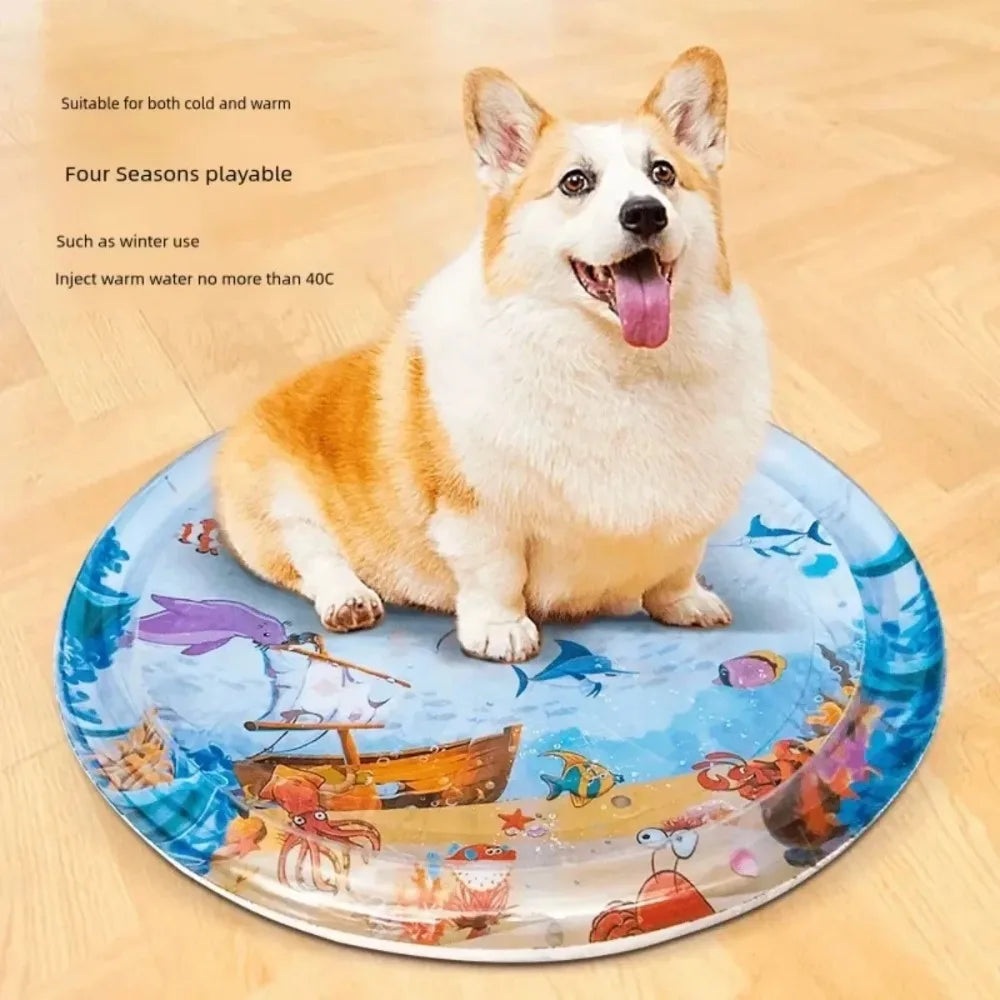 Cooling Pet Bed Mat - Thickened Water Sensory Play Cushion for Cats and Dogs - ZOOMNSTORE