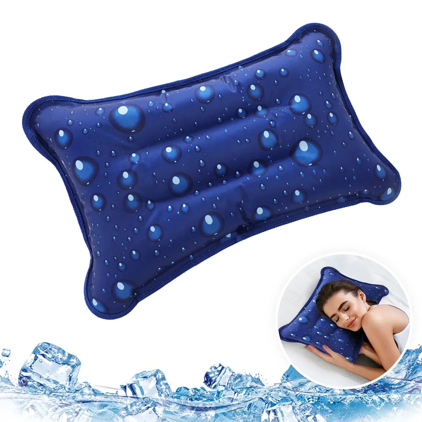 Summer Cooling Water Cushion Sleeping Aid Pad Mat Muscle Relief Cooling Pillow Ice Pad Massager Bedding Sleep Cool Cushion - ZOOMNSTORE