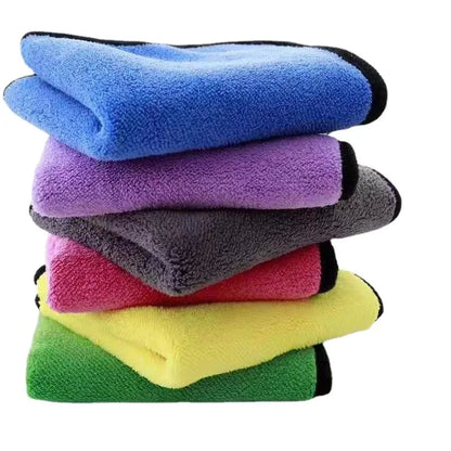 Coral Fleece Pet Towel - Absorbent Quick Drying Double-Sided Bath Towel for Cats & Small Dogs - ZOOMNSTORE