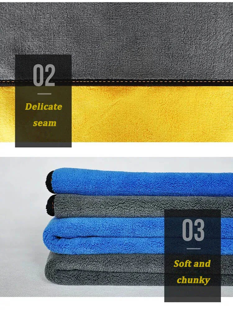 Coral Fleece Pet Towel - Absorbent Quick Drying Double-Sided Bath Towel for Cats & Small Dogs - ZOOMNSTORE