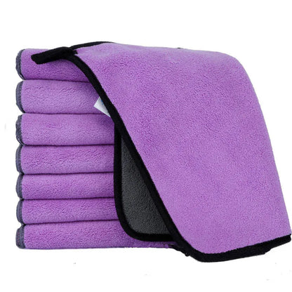 Coral Fleece Pet Towel - Absorbent Quick Drying Double-Sided Bath Towel for Cats & Small Dogs - ZOOMNSTORE