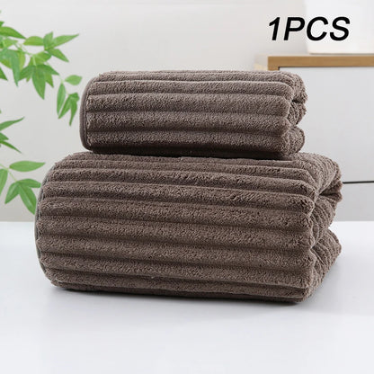 Bamboo Charcoal Bath Towel - Thick Super Absorbent  Quick Drying - ZOOMNSTORE