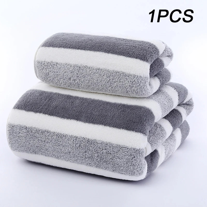 Bamboo Charcoal Bath Towel - Thick Super Absorbent  Quick Drying - ZOOMNSTORE