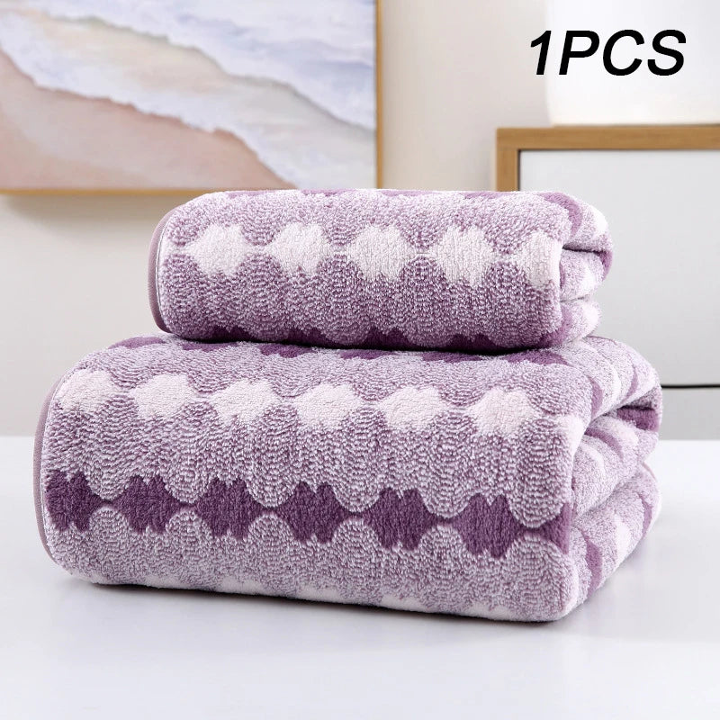 Bamboo Charcoal Bath Towel - Thick Super Absorbent  Quick Drying - ZOOMNSTORE