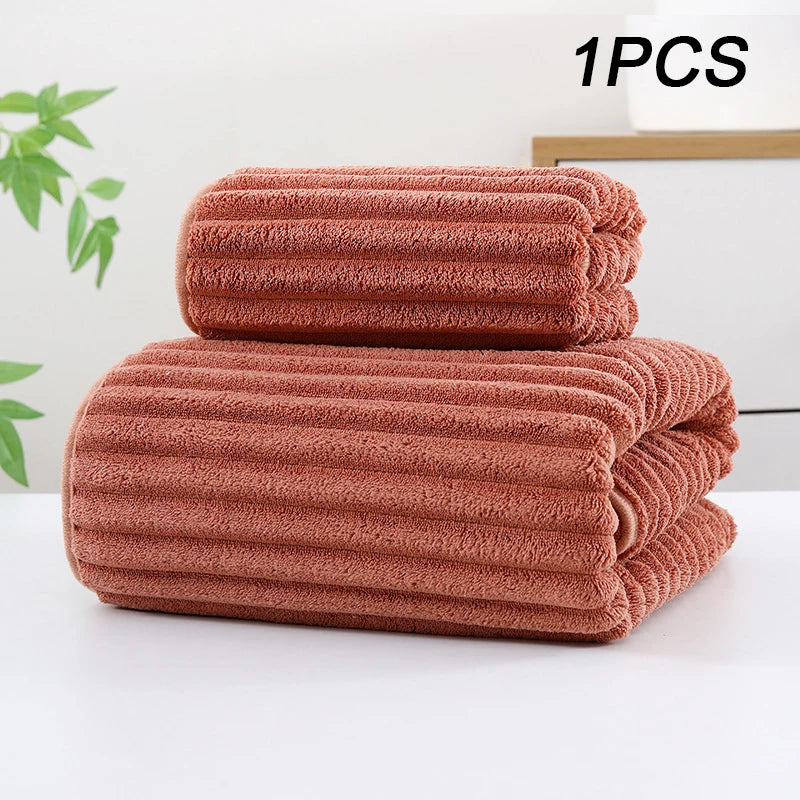 Bamboo Charcoal Bath Towel - Thick Super Absorbent  Quick Drying - ZOOMNSTORE