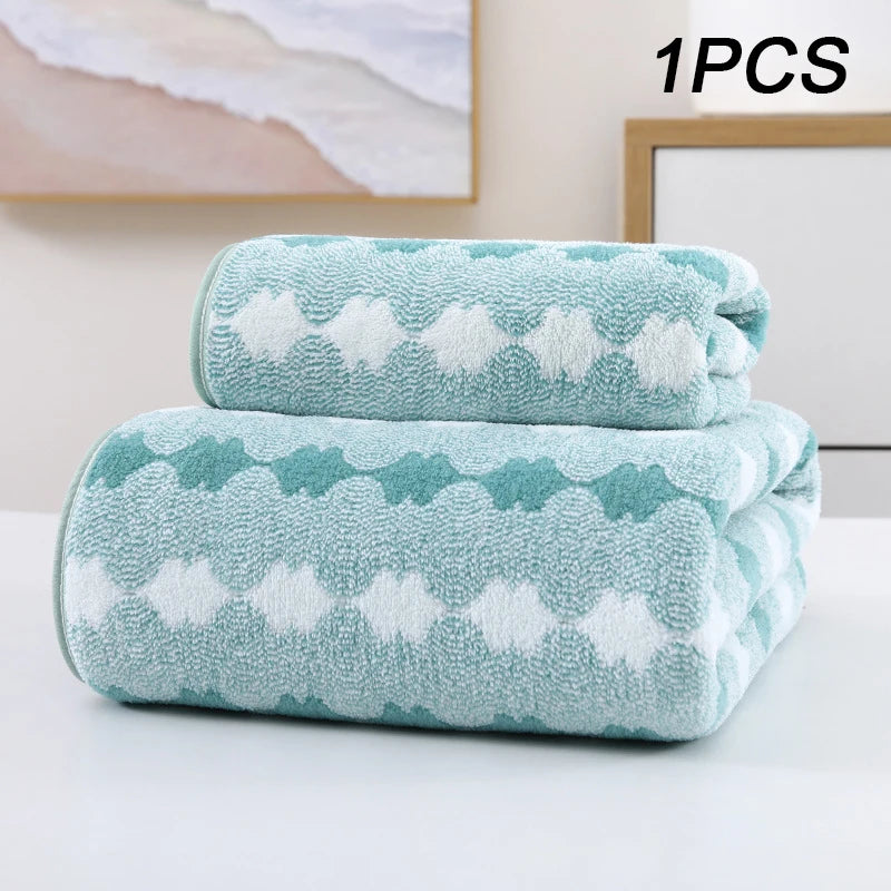 Bamboo Charcoal Bath Towel - Thick Super Absorbent  Quick Drying - ZOOMNSTORE