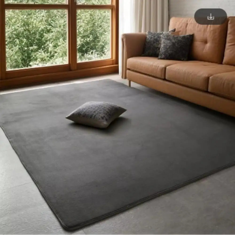 Coral Velvet Carpet – Modern Area Rug With Non Slip Backing For Living Room - ZOOMNSTORE