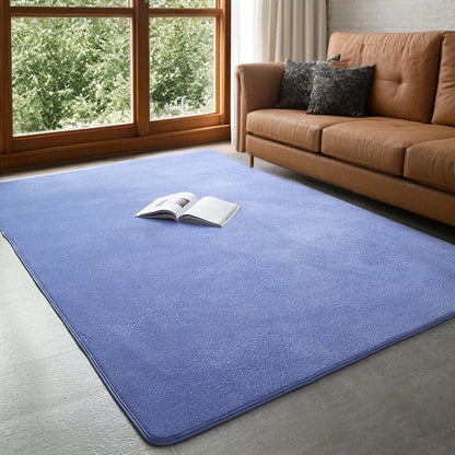 Coral Velvet Carpet – Modern Area Rug With Non Slip Backing For Living Room - ZOOMNSTORE