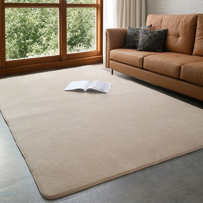 Coral Velvet Carpet – Modern Area Rug With Non Slip Backing For Living Room - ZOOMNSTORE