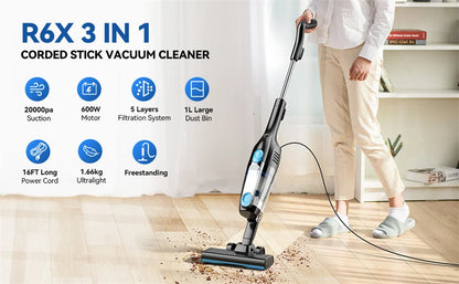Corded Handheld Vacuum – INSE R3S 16Kpa Suction Long Cord Vacuum Cleaner for Car & Hard Floors - ZOOMNSTORE