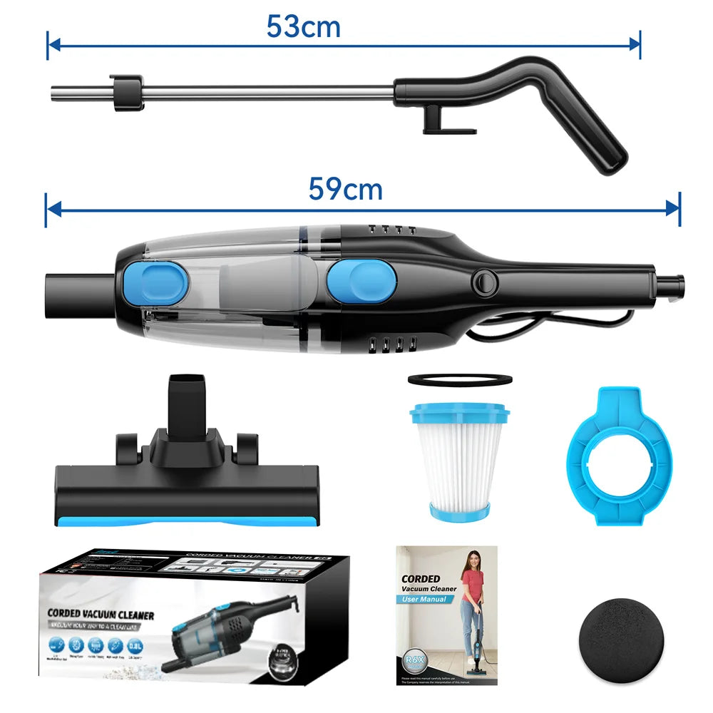 Corded Handheld Vacuum – INSE R3S 16Kpa Suction Long Cord Vacuum Cleaner for Car & Hard Floors - ZOOMNSTORE
