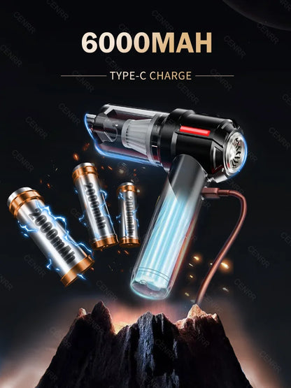 Cordless Car Vacuum | Powerful Wireless Portable Vacuum Cleaner with HEPA Filter - ZOOMNSTORE