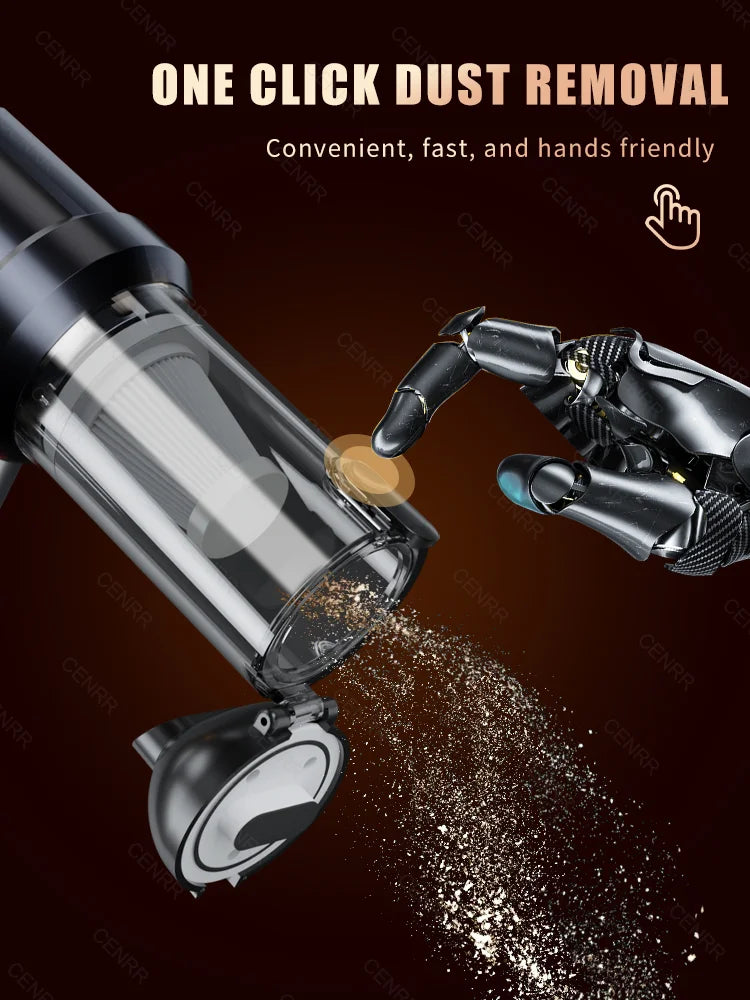 Cordless Car Vacuum | Powerful Wireless Portable Vacuum Cleaner with HEPA Filter - ZOOMNSTORE