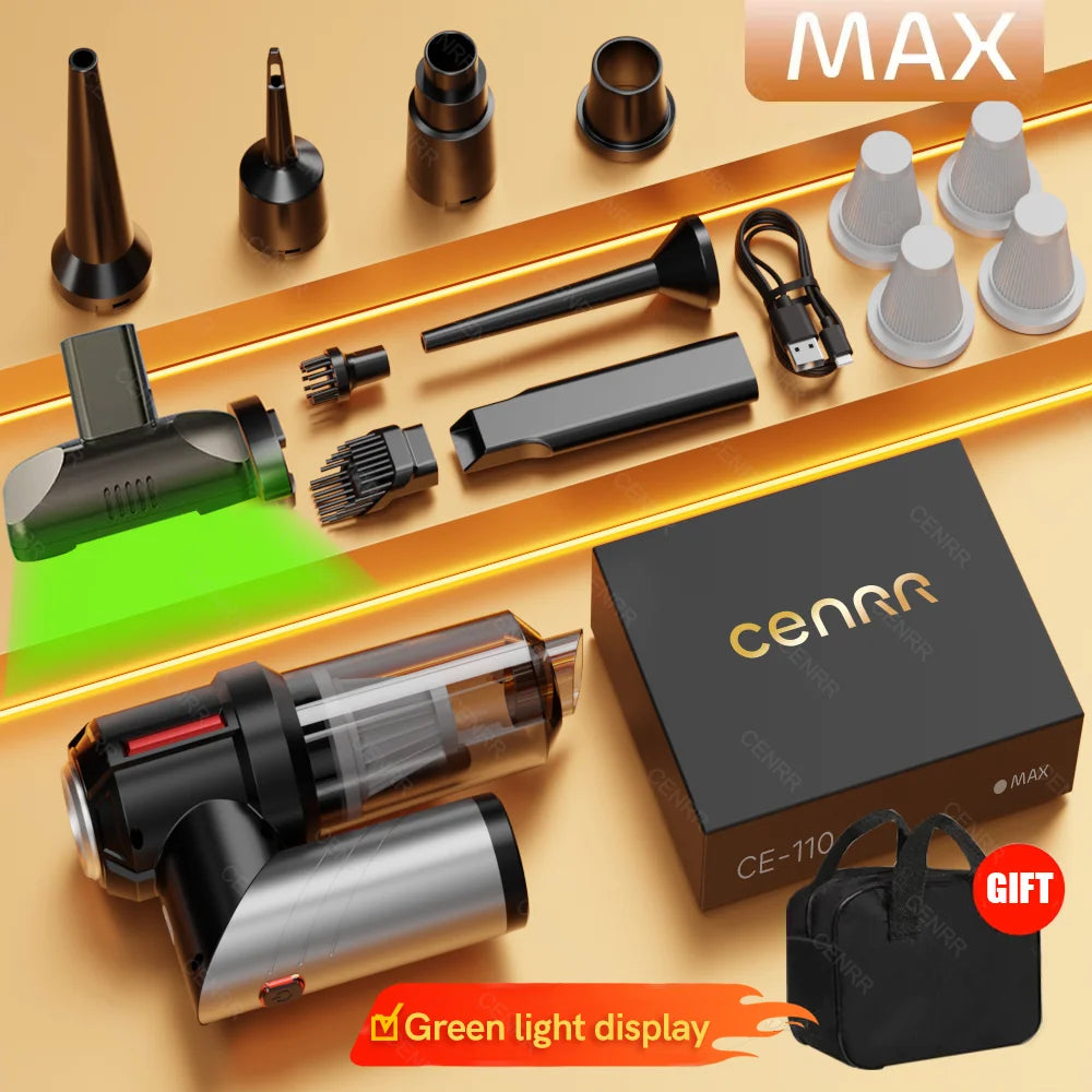 Cordless Car Vacuum | Powerful Wireless Portable Vacuum Cleaner with HEPA Filter - ZOOMNSTORE