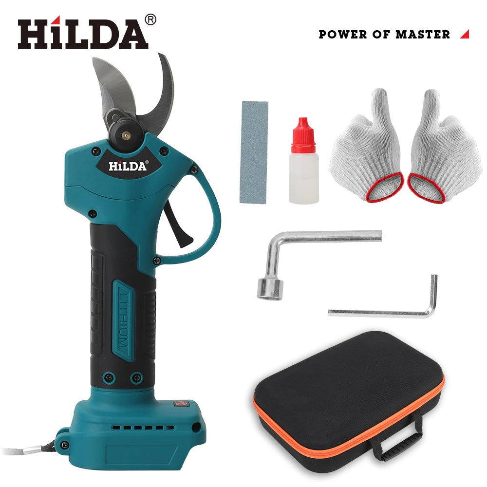 Cordless Electric Pruning Shears - 500W Brushless Garden Scissors for Makita 18V Battery - ZOOMNSTORE
