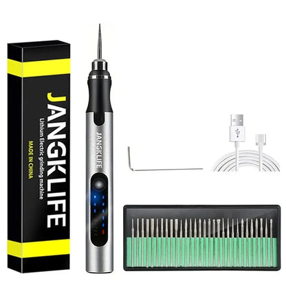 Cordless Rotary Tool Kit – USB Rechargeable Wireless Mini Rotary Drill for Woodworking & Jewelry - ZOOMNSTORE