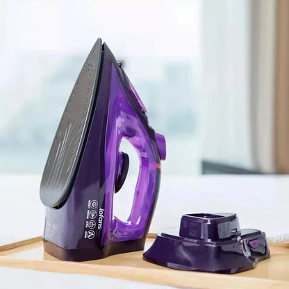 Cordless Steam Iron – Portable Garment Steamer with Triangular Iron Tip and No Cord Design - ZOOMNSTORE