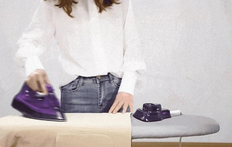 Cordless Steam Iron – Portable Garment Steamer with Triangular Iron Tip and No Cord Design - ZOOMNSTORE