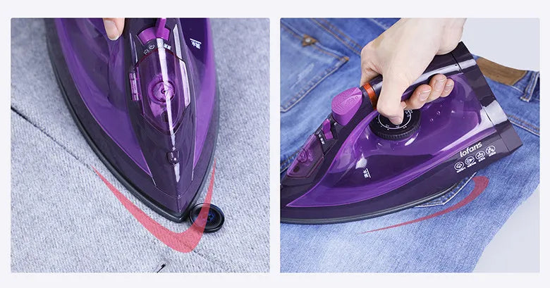 Cordless Steam Iron – Portable Garment Steamer with Triangular Iron Tip and No Cord Design - ZOOMNSTORE