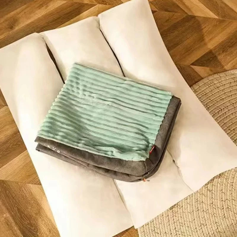 Corduroy Dog Bed - Soft Washable Sleeping Mat for Small to Large Dogs - ZOOMNSTORE