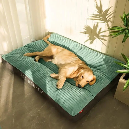 Corduroy Dog Bed - Soft Washable Sleeping Mat for Small to Large Dogs - ZOOMNSTORE