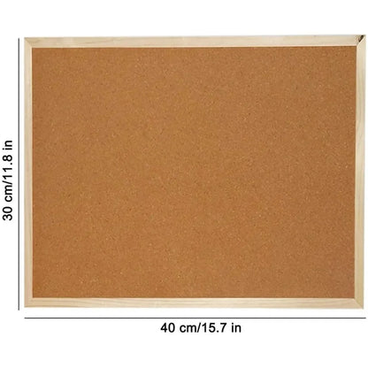 Cork Bulletin Board – Retro Cork Frame Double Sided Photo Display Board for Office & Home - ZOOMNSTORE