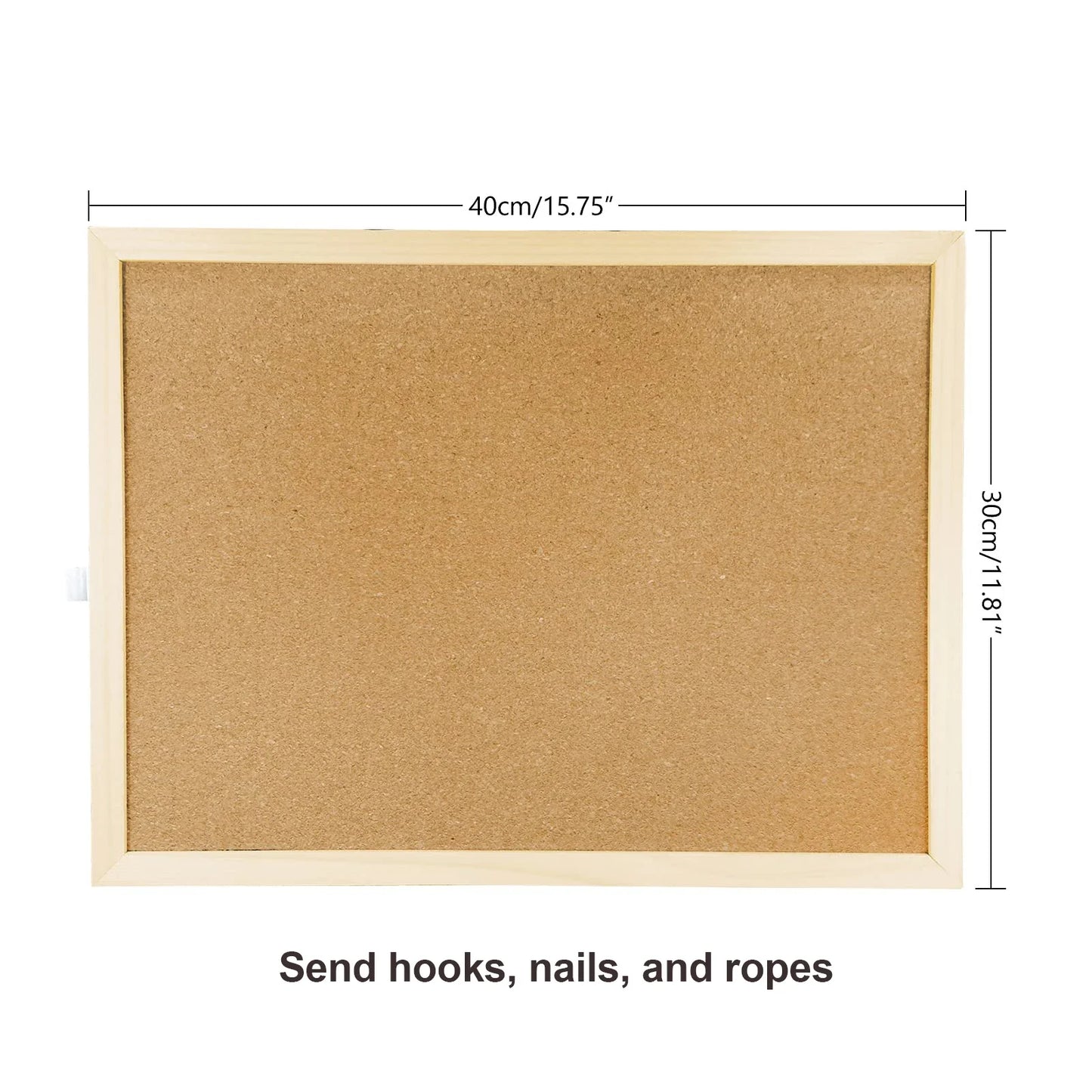 Cork Bulletin Board – Retro Cork Frame Double Sided Photo Display Board for Office & Home - ZOOMNSTORE