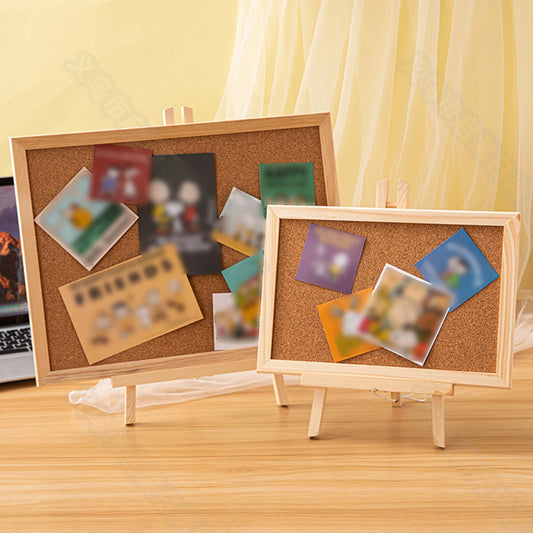 Cork Bulletin Board - Wood Framing Board With Push Pins | Eco Friendly Cork Display - ZOOMNSTORE