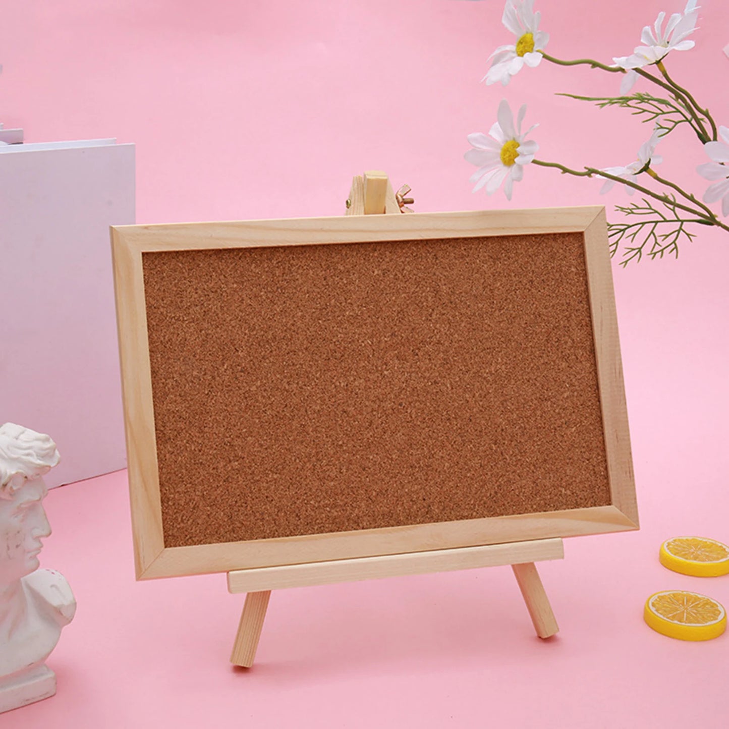 Cork Bulletin Board - Wood Framing Board With Push Pins | Eco Friendly Cork Display - ZOOMNSTORE