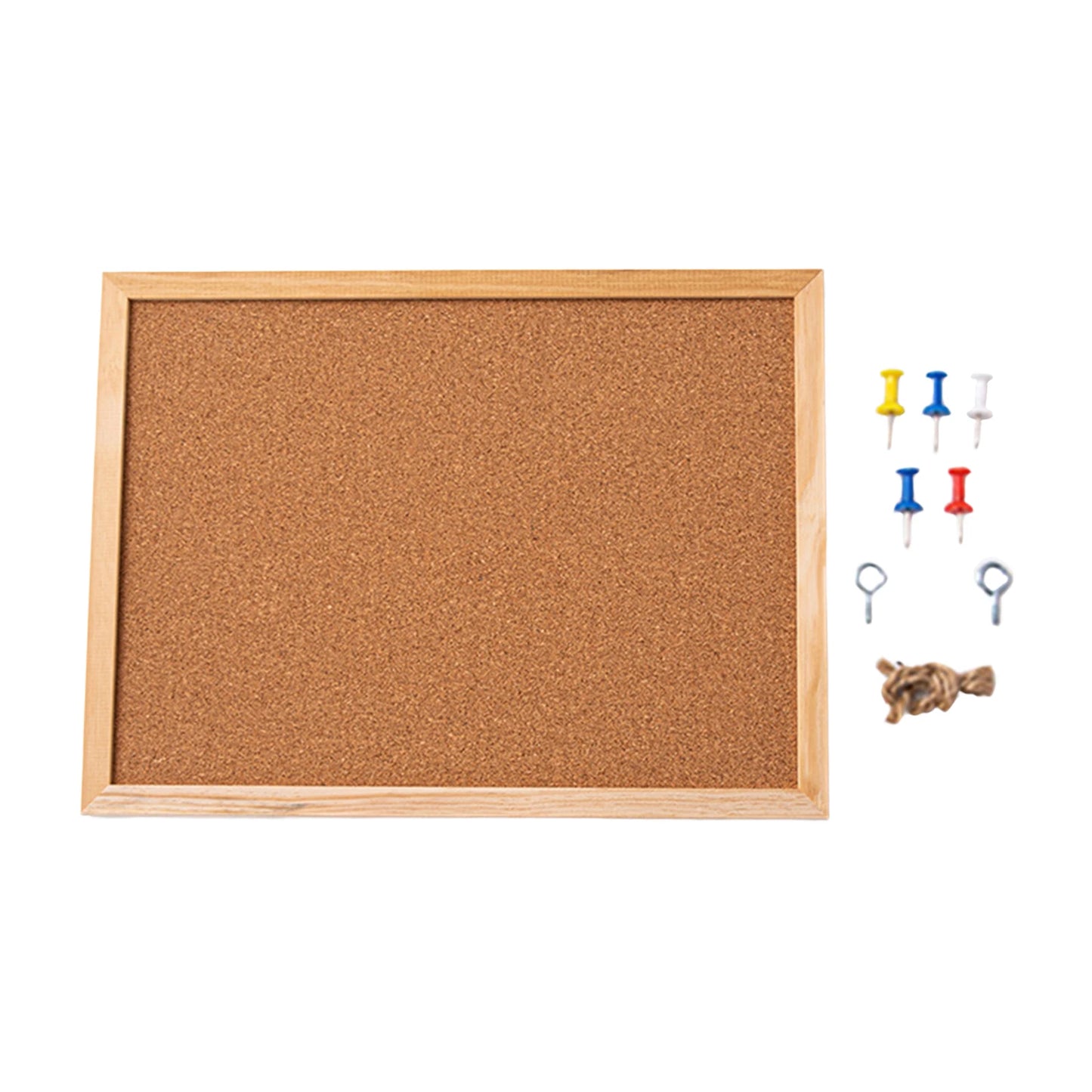Cork Bulletin Board - Wood Framing Board With Push Pins | Eco Friendly Cork Display - ZOOMNSTORE