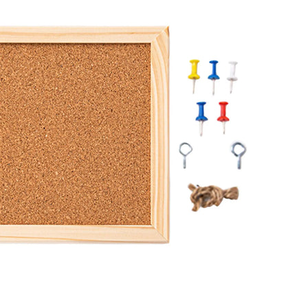Cork Bulletin Board - Wood Framing Board With Push Pins | Eco Friendly Cork Display - ZOOMNSTORE