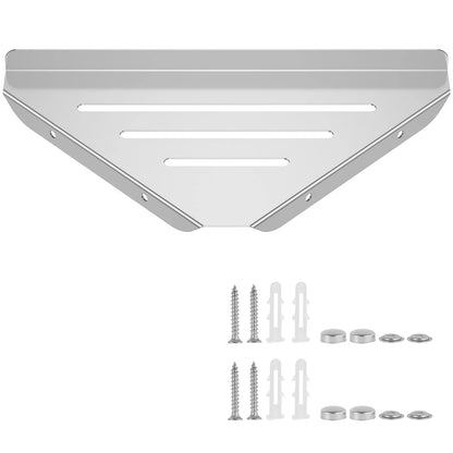 Wall Mount Corner Shelf - No-Drill 304 Stainless Steel Shower Organizer for Bathroom - ZOOMNSTORE