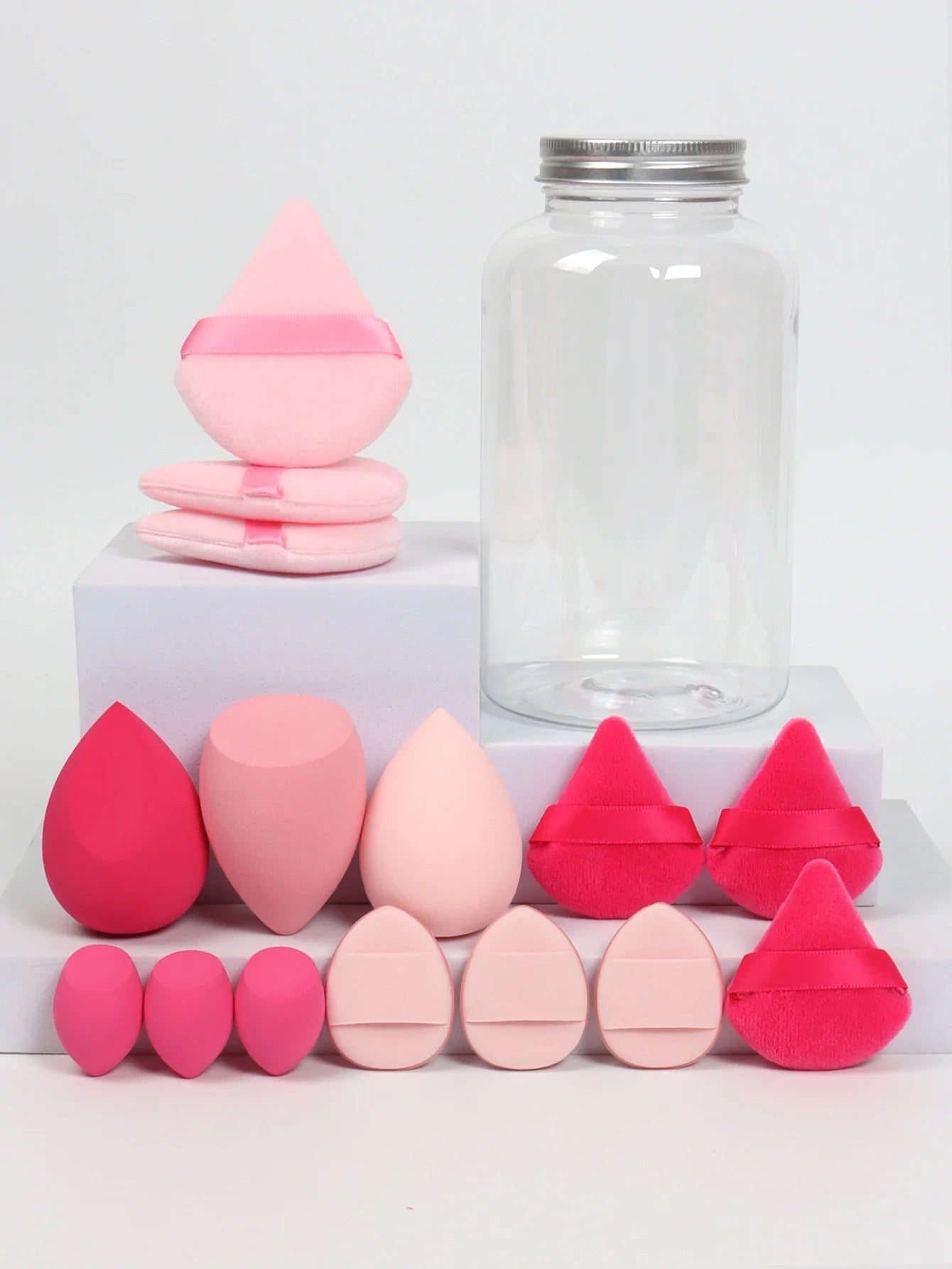 Cosmetic Powder Puffs – Loose Powder Puff Combo with Mini Makeup Egg Set & Air Cushion - ZOOMNSTORE